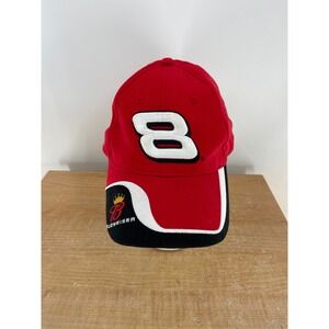 Dale Earnhardt Jr 8 Budweiser NASCAR Winners Circle Red Hat Adjustable Cap Mens